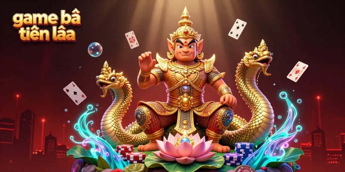 Experience thrilling game bài tiến lên action with vibrant characters and dynamic casino elements.