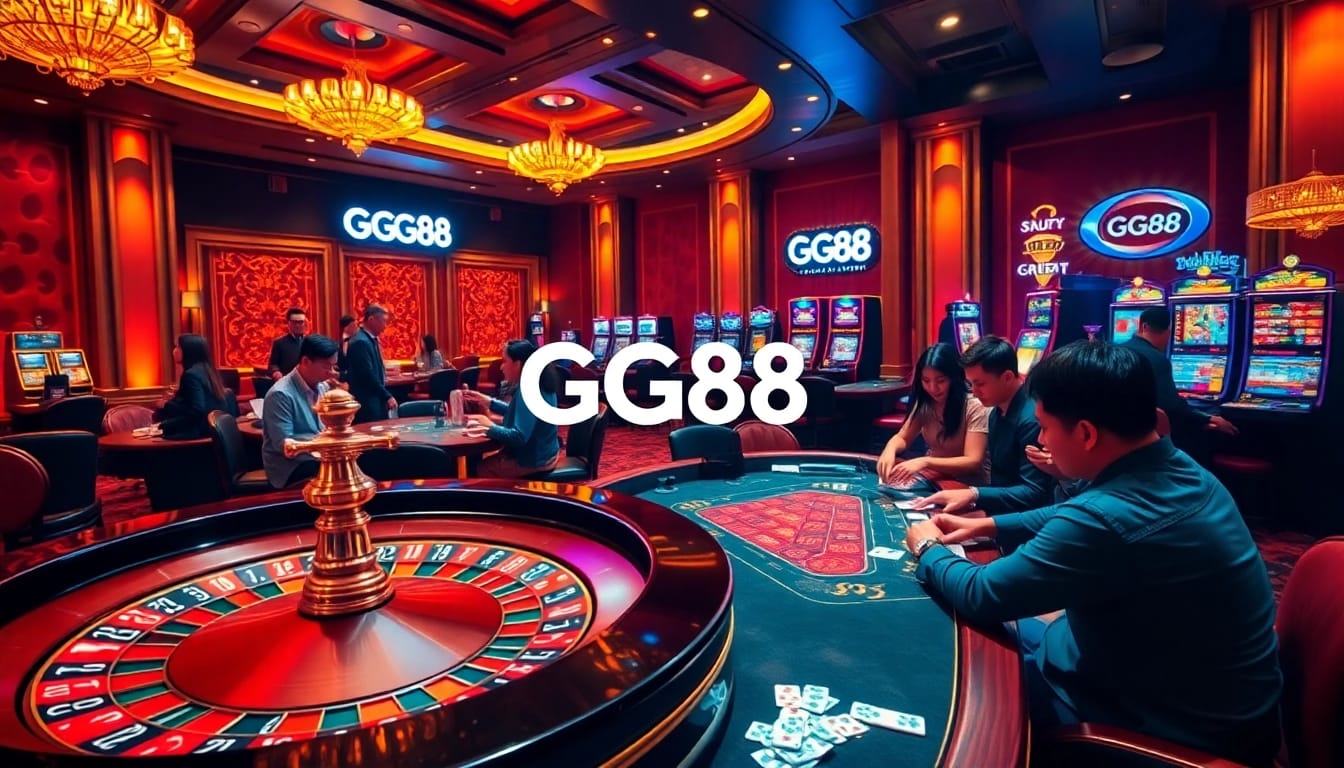 GG88 players enjoy a vibrant casino experience with roulette, poker, and games.