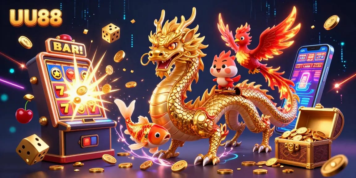 Experience thrilling gaming at UU88's vibrant casino with dynamic 3D graphics and cascading rewards.