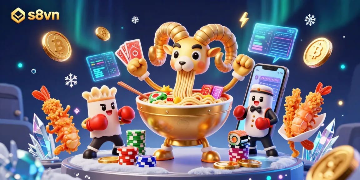 Win big with s8vn at the vibrant virtual casino featuring engaging characters and immersive gaming elements.