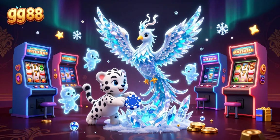 Play exciting jackpot games with gg 88 featuring vibrant slot reels and colorful arcade machines