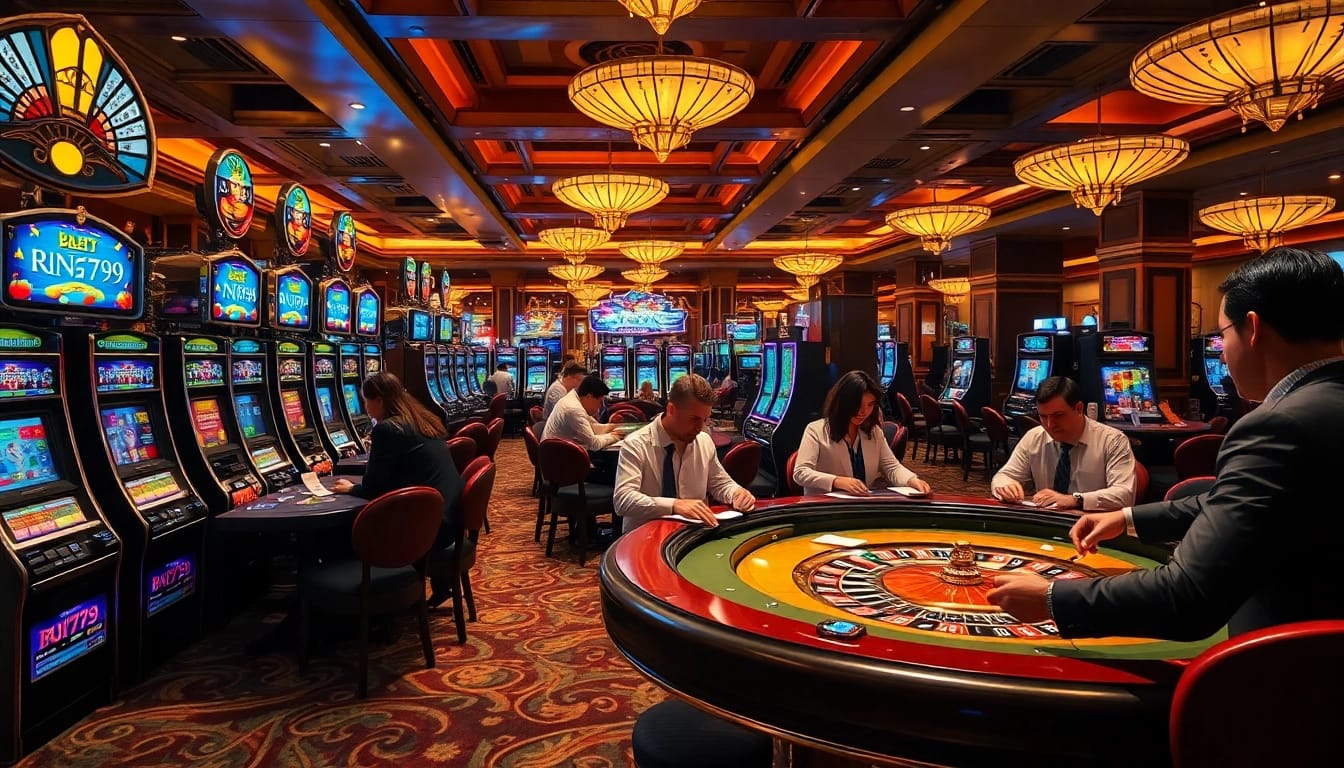 Experience the thrill of gambling at VN789 with lively casino games and engaging players.