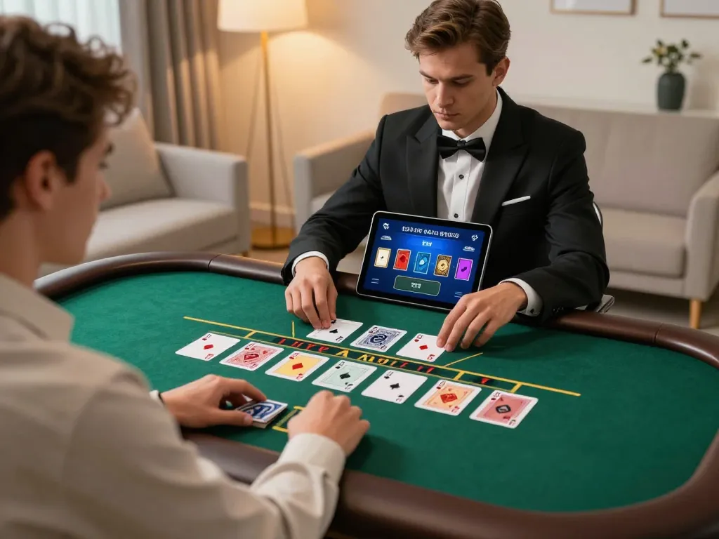 Experience an exciting live dealer game on GG88, showcasing a player engaged in blackjack.