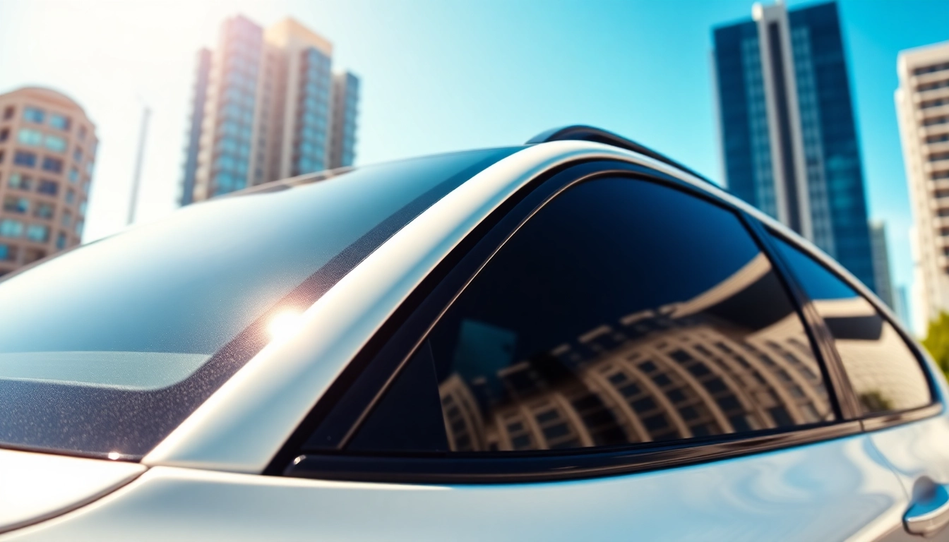 Enhance your car's privacy and comfort with ceramic window tint, showcasing sleek features.