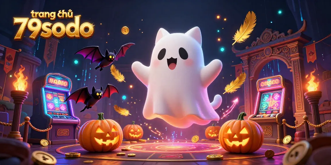 Engage with the immersive atmosphere of trang chủ 79sodo, featuring a ghostly cat in a casino.