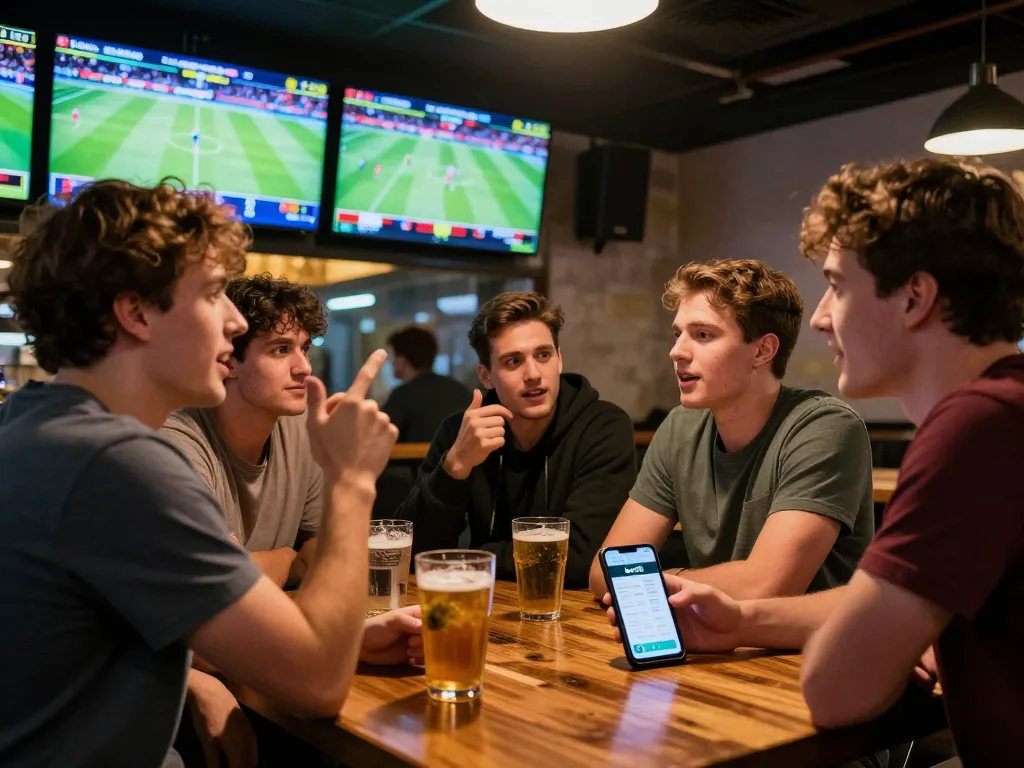 Watch friends enjoying sports betting at bcx88, sharing excitement over multiple games