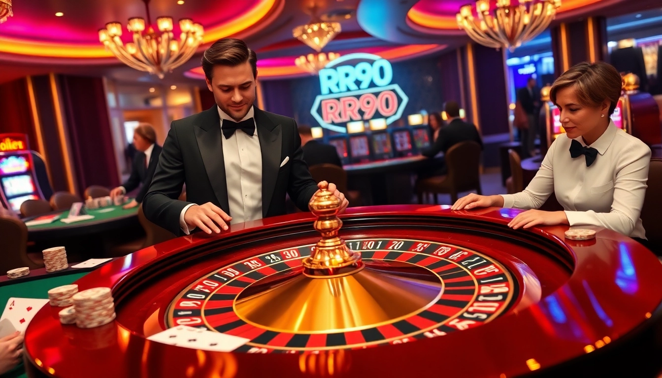 Experience the excitement of RR99 with luxury casino gaming elements and thrilling roulette action.