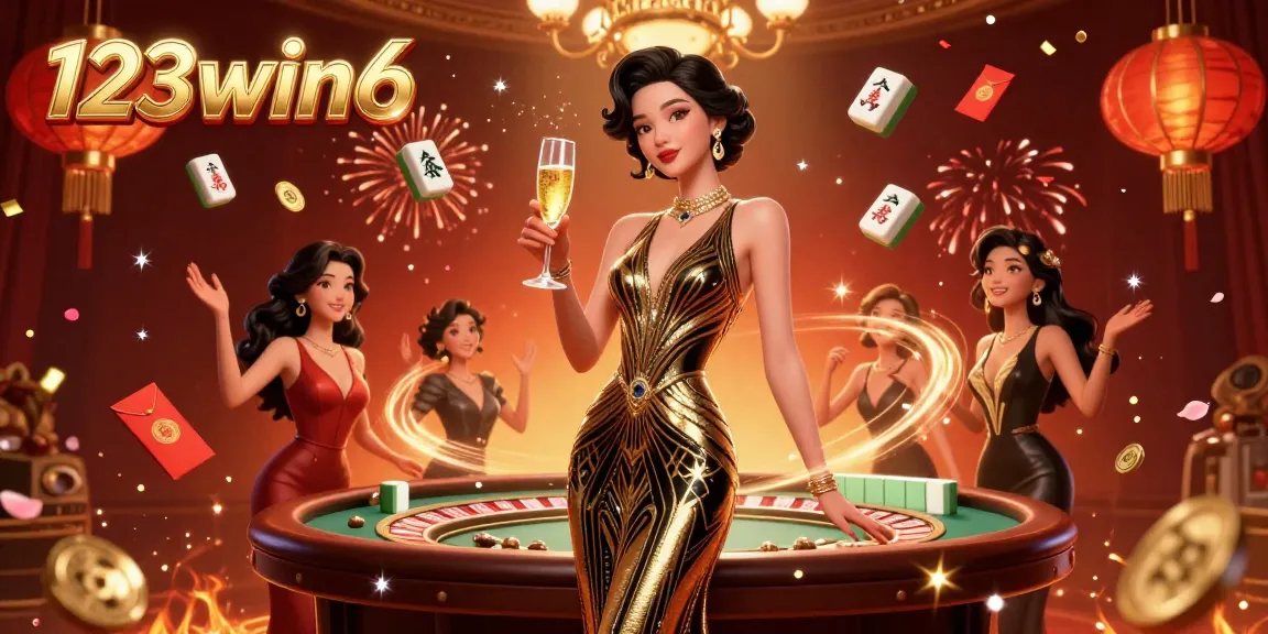 Win exciting games at 123win6 with stunning visuals of a glamorous casino atmosphere.