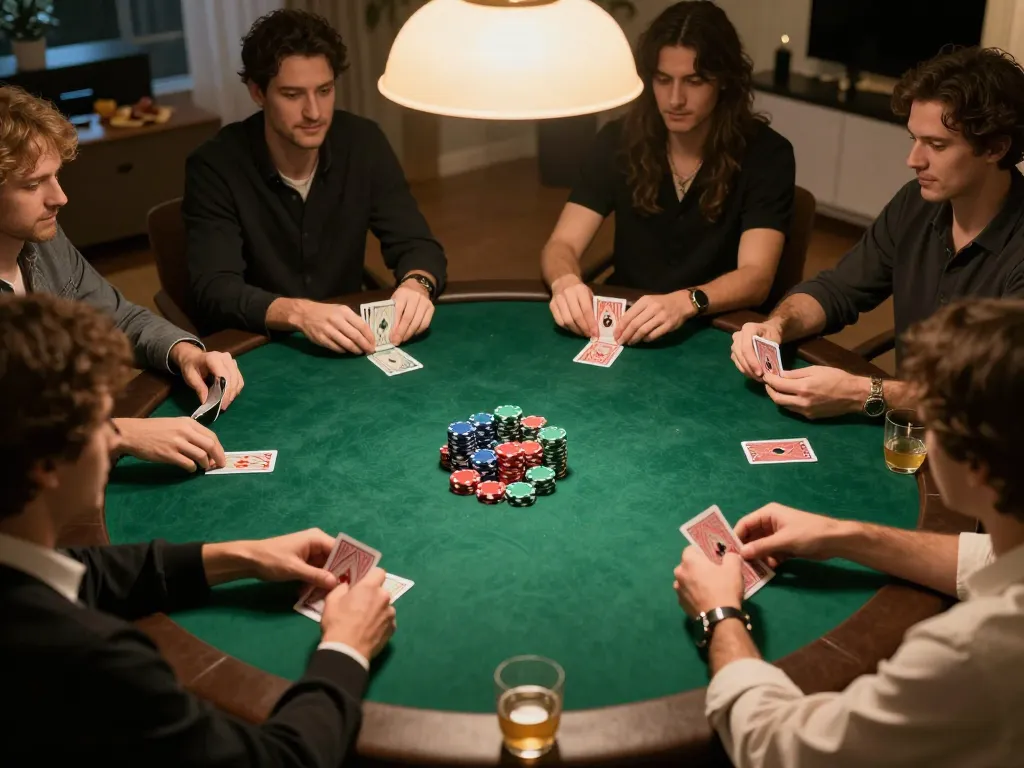 Players engaging in an exciting poker game with a focus on Da 88 strategy insights.