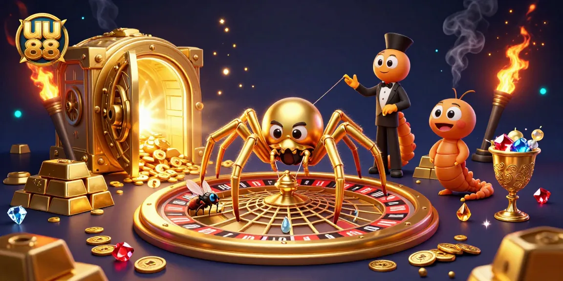 Spin the roulette web at uu 88 with a golden spider and a centipede croupier for thrilling action.
