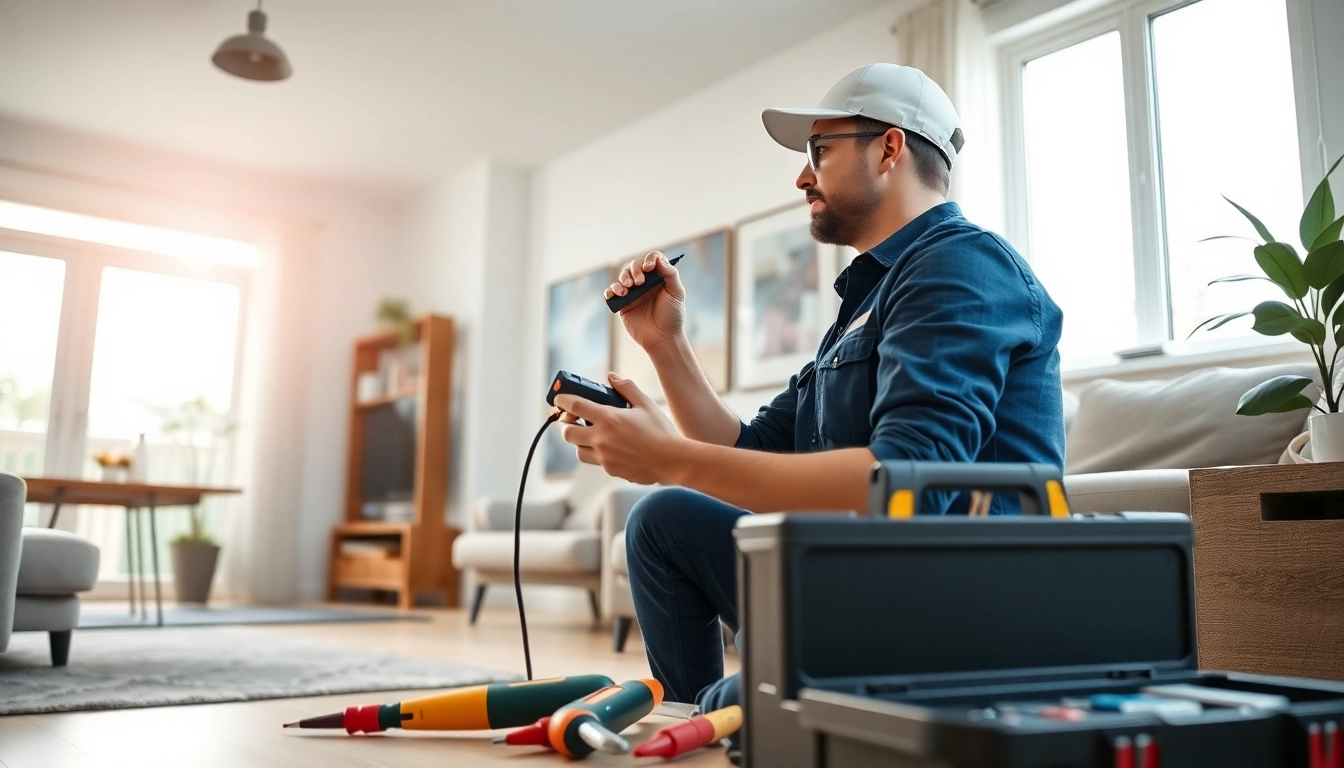 Providing exceptional electrical services vancouver with a trusted electrician in action.