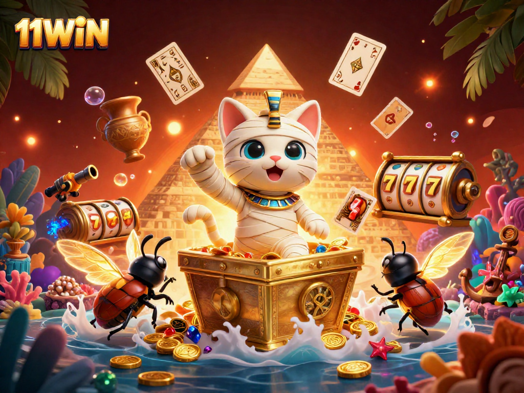 Experience the thrills of 11WIN with exciting slots and rich casino adventures in a vibrant scene.
