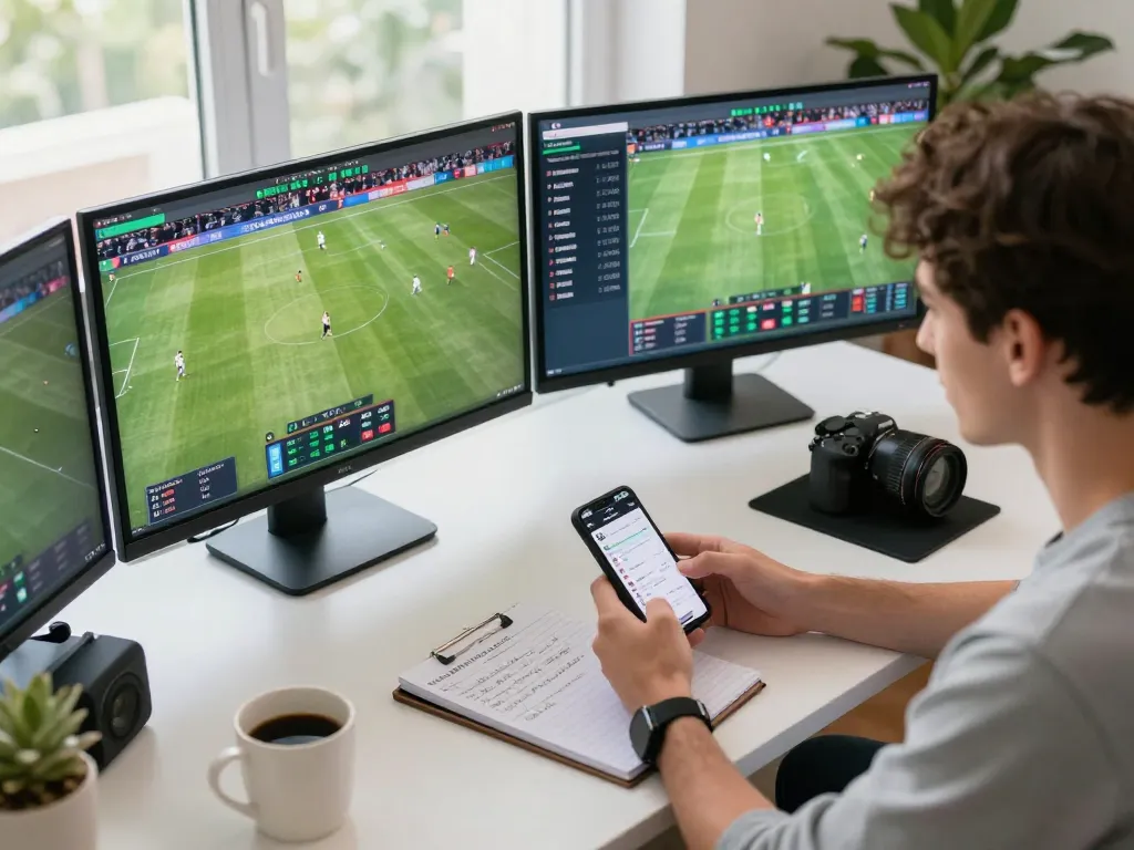 Placing bets on kèo nhà cái 5 while enjoying live soccer matches at home