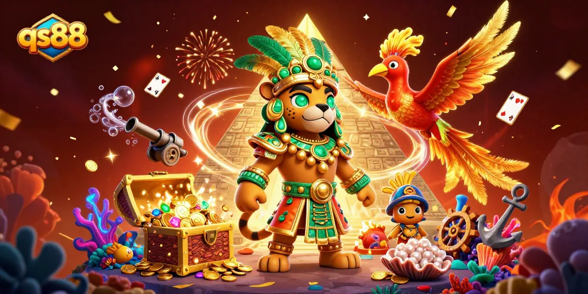 Experience thrilling slots and jackpots at qs88 with vibrant colors and dynamic casino themes.