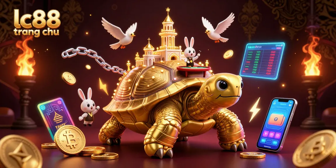 Experience thrilling gaming at lc88 trang chu with a vibrant, dynamic casino illustration featuring unique characters and elements.