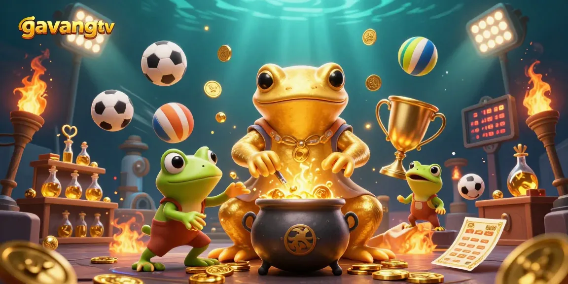 Experience the thrill of sports betting with gavangtv as golden elements and dynamic action elements combine.