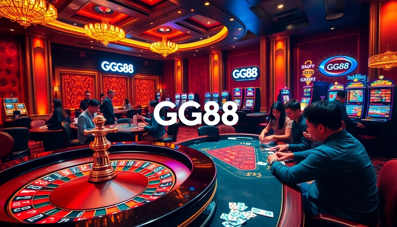 GG88 players enjoy a vibrant casino experience with roulette, poker, and games.