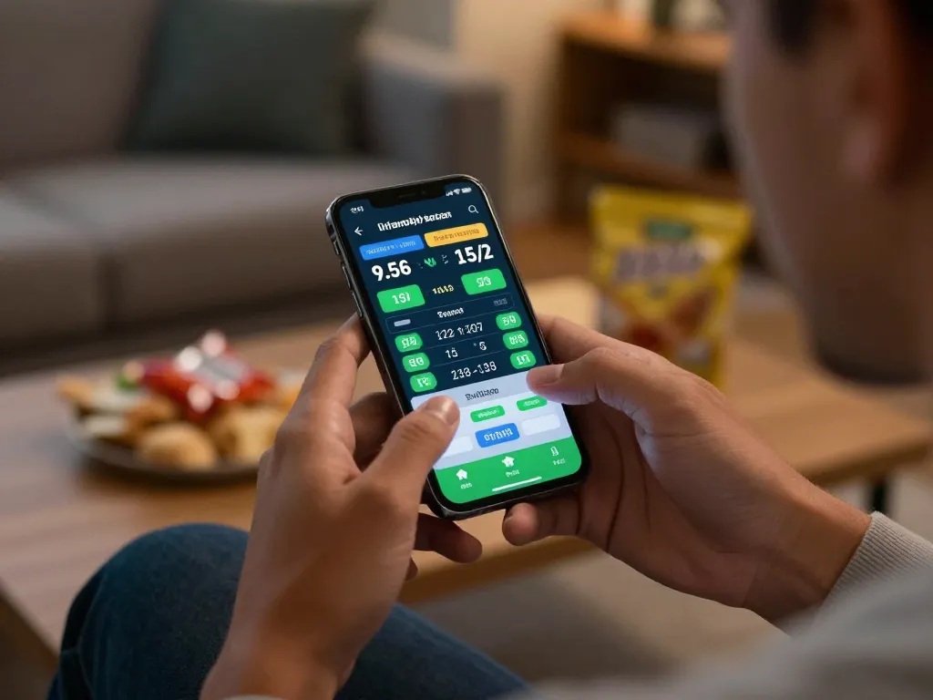 Engaging smartphone display of online betting options on trang chủ SC88, showcasing dynamic odds and user interaction.